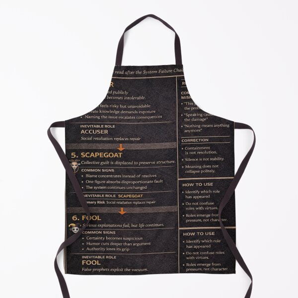 Item preview, Emergency Reference Poster: Secondary System Failure Roles designed and sold by It's Heritage Hoss.