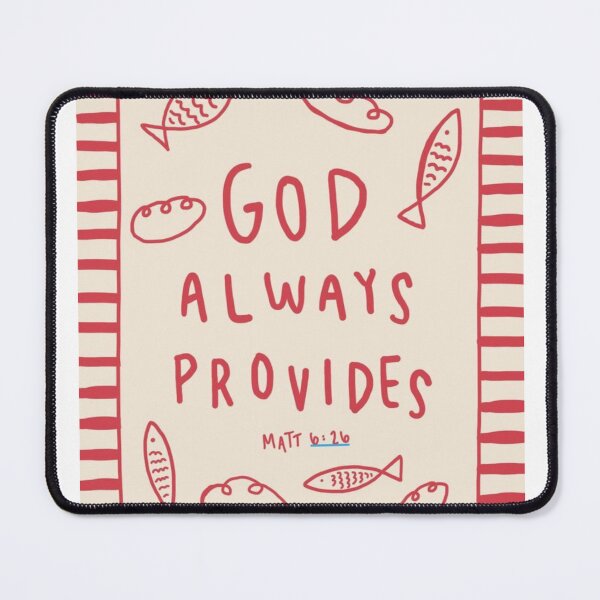 Item preview, God Always Provides - Matthew 6:26 Loaves and Fish Illustration designed and sold by Yeye´s Shop.