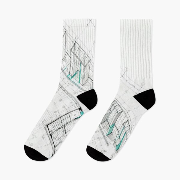 Item preview, Spatial Blueprint – 2D/3D Architectural Layout with Cyan Highlights designed and sold by Cristhian Almanza.