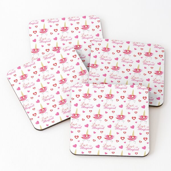 Item preview, Love Is Magical Kawaii Unicorn Hearts Seamless Pattern iPhone Case designed and sold by FestivityFinds.