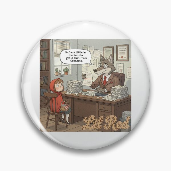 Item preview, Funny Little Red Riding Hood Accounting Wolf CPA designed and sold by FiscalFashions.