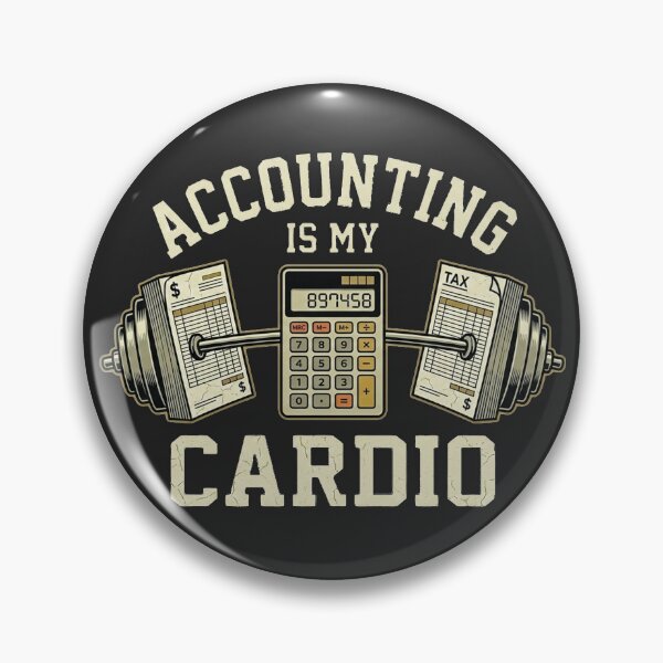 Item preview, Accounting Is My Cardio Funny Retro CPA Gift designed and sold by FiscalFashions.