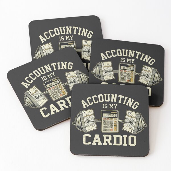 Item preview, Accounting Is My Cardio Funny Retro CPA Gift designed and sold by FiscalFashions.