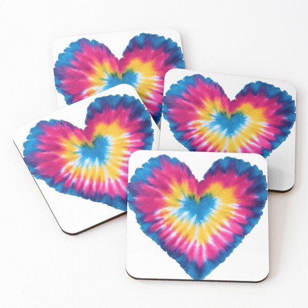 Item preview, Tie Dye Heart – Colorful Psychedelic Love Design designed and sold by BeeJoyDesign.