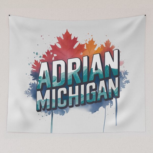Aperçu de l'œuvre Adrian, Michigan, Adrian Mi, Adrian Michigan créée et vendue par MoMidoStore.