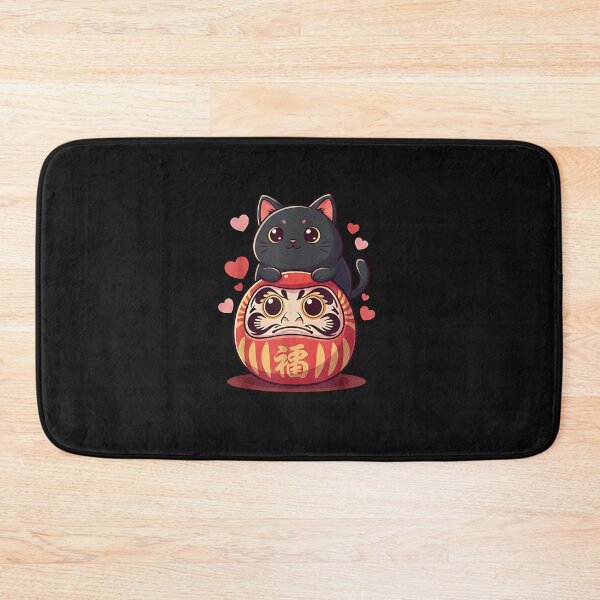 Item preview, Cute Japanese Daruma Cat Valentine – Lucky Love Kitty designed and sold by SWEET-TINAPAY.