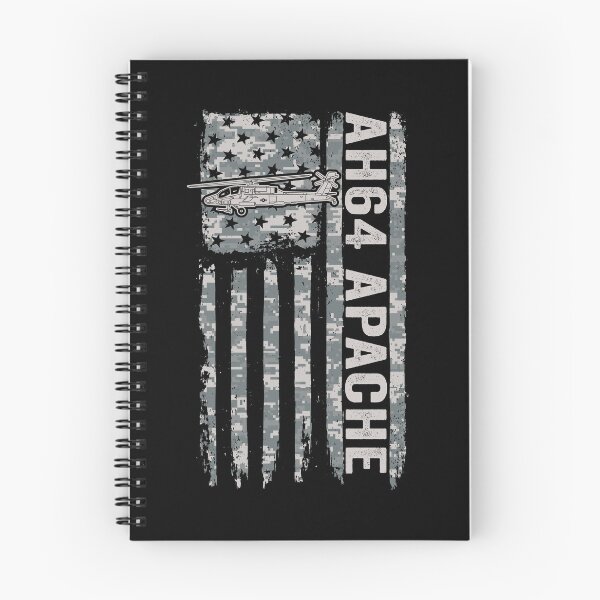 Item preview, AH-64 Apache American Flag Helicopter Camo Apache Gear designed and sold by DynamicDesign.