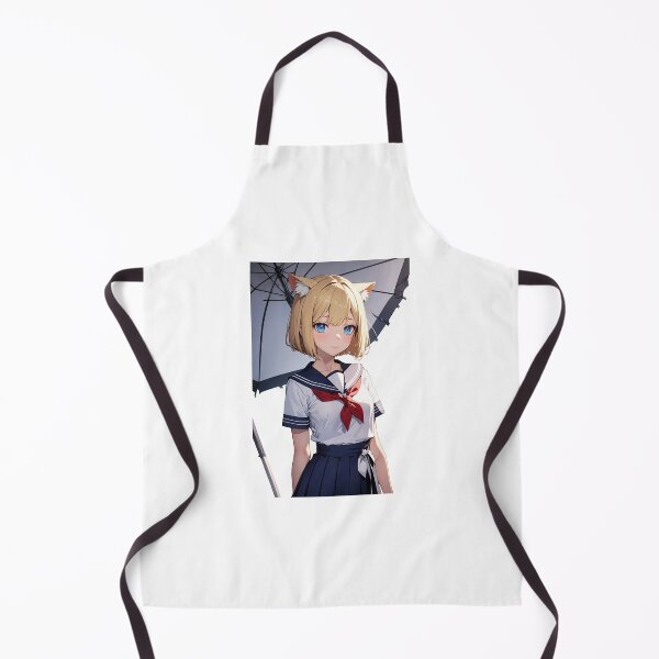 Item preview, Cute Blonde Neko Schoolgirl - Nakaki Kiosuki Anime Art designed and sold by iloveanimechibi.