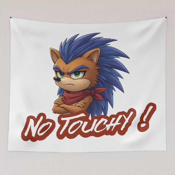 Item preview, No Touchy! Cute Hedgehog with Attitude designed and sold by FFPrints.