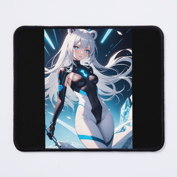 Item preview, Cyberpunk Polar Bear Warrior - Ninaka Fufuyu Anime Art designed and sold by iloveanimechibi.