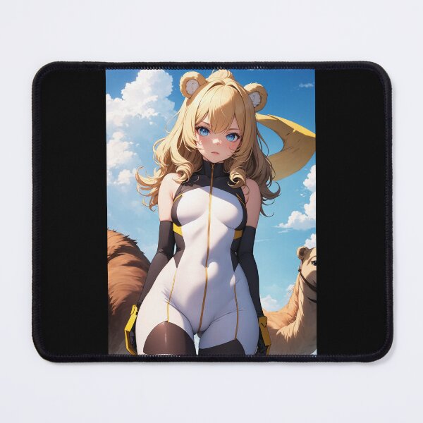 Item preview, Sunny Golden Bear Girl - Ogamaru Sakukeno Anime Art designed and sold by iloveanimechibi.