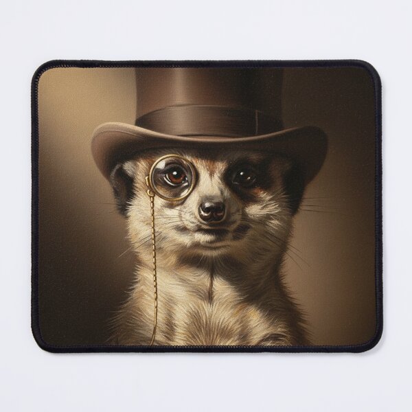 Item preview, Meerkat with monocle and hat designed and sold by Losancestros.