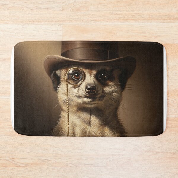 Item preview, Meerkat with monocle and hat designed and sold by Losancestros.