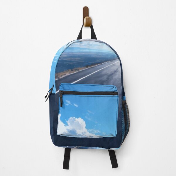Item preview, Infinite Path – Straight Highway into Horizon with Blue Sky and Mountains designed and sold by Cristhian Almanza.