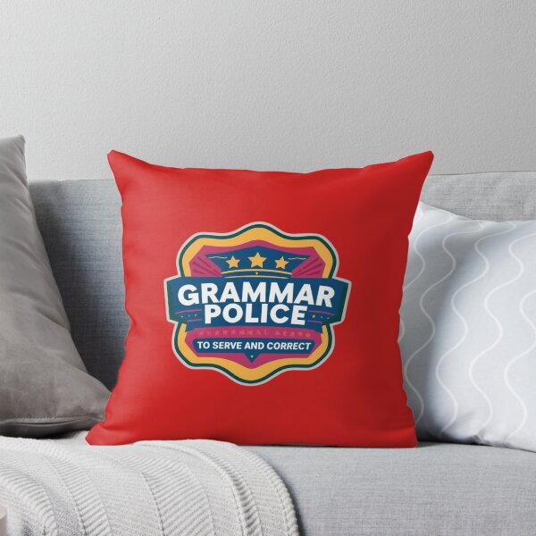 Item preview, Grammar Police Badge Logo for Correct Writing designed and sold by Rue Market.