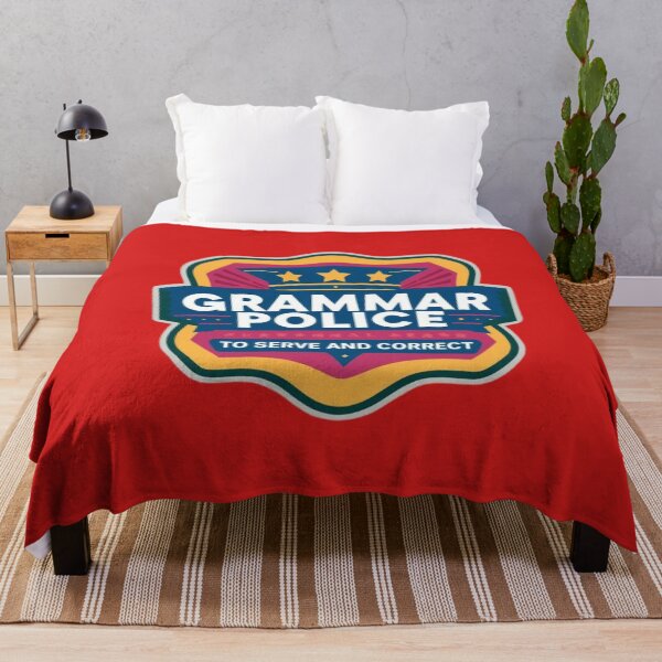 Item preview, Grammar Police Badge Logo for Correct Writing designed and sold by Rue Market.