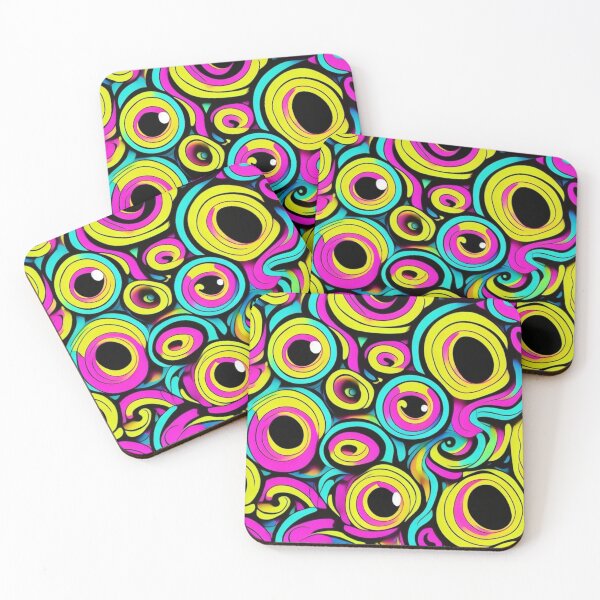 Item preview, Vibrant Psychedelic Eye Pattern Art for Maximalist Decor Fans designed and sold by WildStroke.