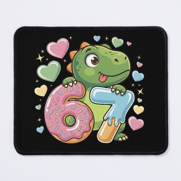 Item preview, Cute Dino 67 Six Seven Donut Ice Cream T-Shirt designed and sold by LashondaGreen89.