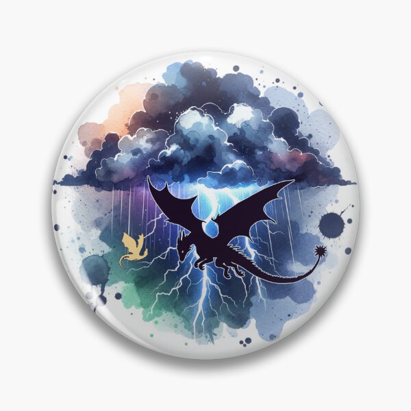 Item preview, Flying Dragons Stormy Night Sky designed and sold by Sarah Teigland.