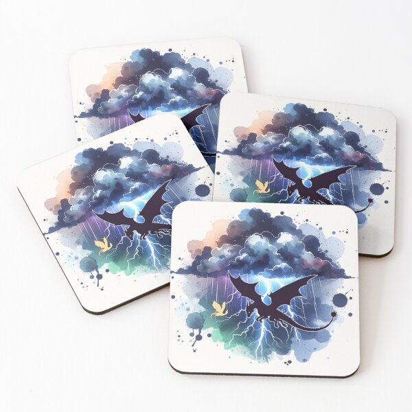 Item preview, Flying Dragons Stormy Night Sky designed and sold by Sarah Teigland.