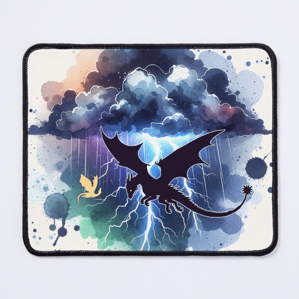 Item preview, Flying Dragons Stormy Night Sky designed and sold by Sarah Teigland.