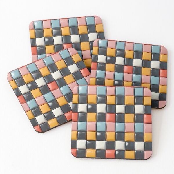 Item preview, Retro Pop Tile Matrix designed and sold by Shak Stickers.