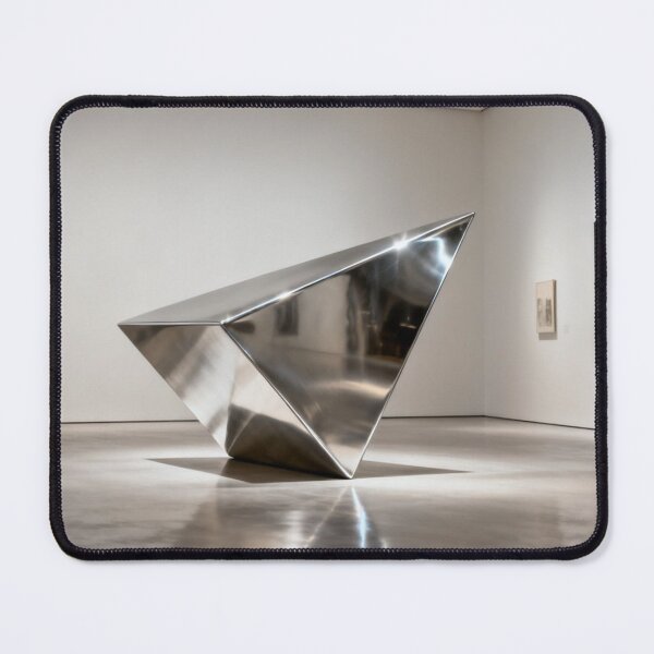 Item preview, Geometric Presence – Metallic Sculpture in Minimalist Art Gallery designed and sold by Cristhian Almanza.