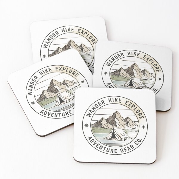 Item preview, Camping in the mountains with a serene lake in the foreground designed and sold by VerizalShop.