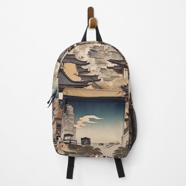 Item preview, Modern Tokyo Metropolis Ukiyo-e: Sunset Cityscape & Mount Fuji designed and sold by Vandy Fullam.