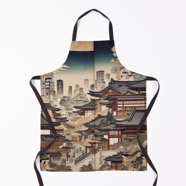 Item preview, Modern Tokyo Metropolis Ukiyo-e: Sunset Cityscape & Mount Fuji designed and sold by Vandy Fullam.