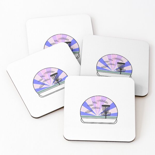 Item preview, Aesthetic Pastel Sunset Disc Golf Sports Art designed and sold by MMK1SHOP.
