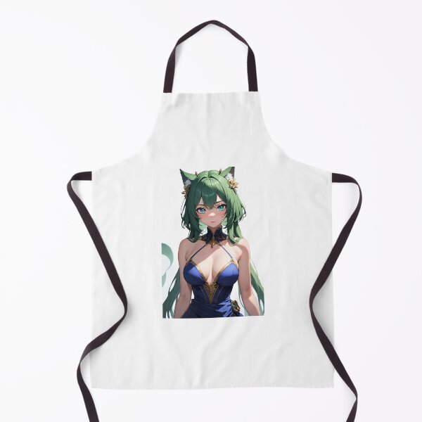Item preview, Sakubaru Ayanase Forest Nekomimi - Elegant Green Hair Nature Anime Art designed and sold by iloveanimechibi.
