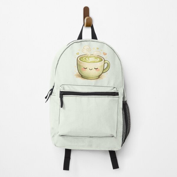 Item preview, Cute Matcha Latte – Cozy Kawaii Drink Illustration designed and sold by MeghannsMinimalMeals.