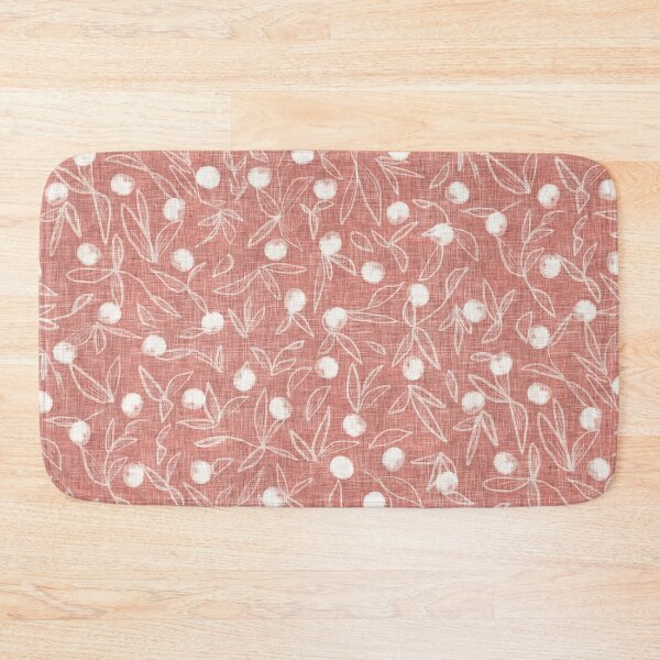 Item preview, Vintage Fruits & Leaves with Linen Texture Terracotta Benjamin Moore Southwest Pottery 157 designed and sold by LoveAlways-AEP.