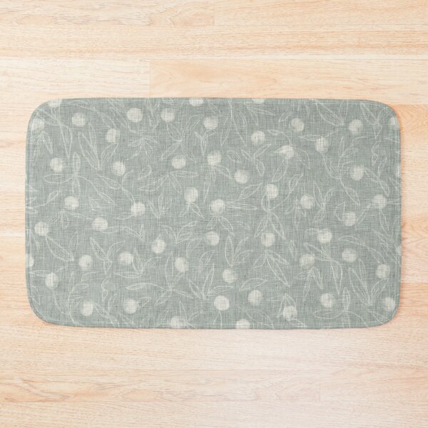 Item preview, Vintage Fruits & Leaves with Linen Texture Mint Green Benjamin Moore Raindance 1572 designed and sold by LoveAlways-AEP.
