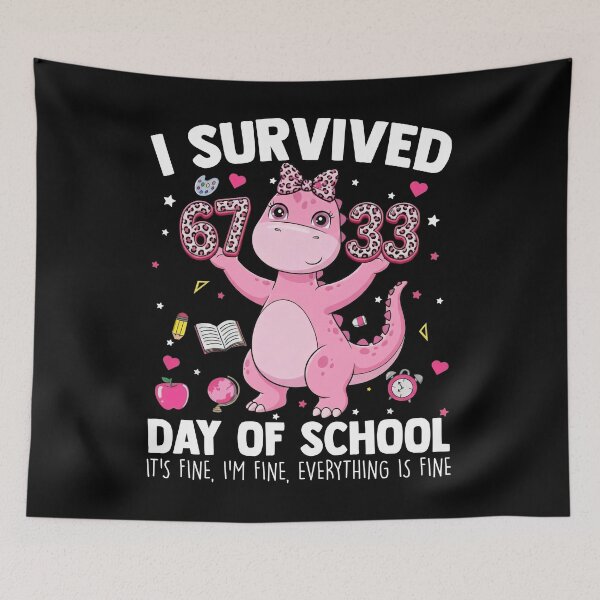 Item preview, Funny Pink Dino 100 Days of School T-Shirt designed and sold by LashondaGreen89.