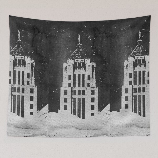 Item preview, Chicago Board of Trade - Chicago Skyscraper Rises Above the Fog designed and sold by Irene Estelle.