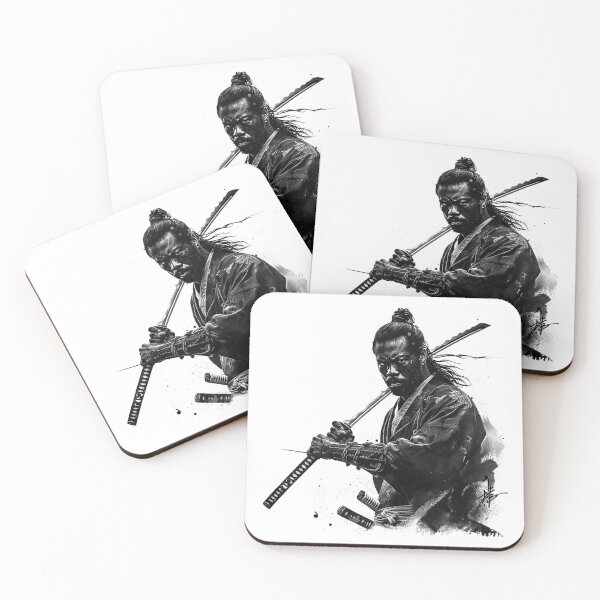 Item preview, Samurai Warrior Ink Illustration – Japanese Katana Art designed and sold by inkoutninja.