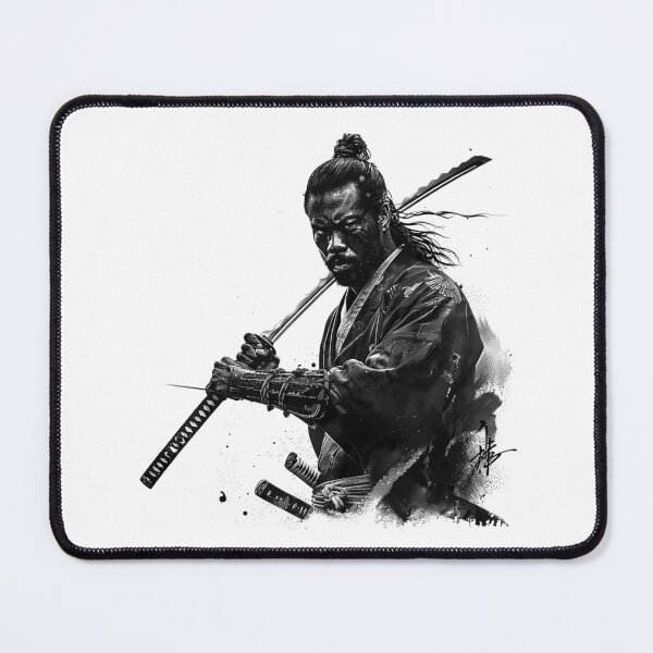 Item preview, Samurai Warrior Ink Illustration – Japanese Katana Art designed and sold by inkoutninja.