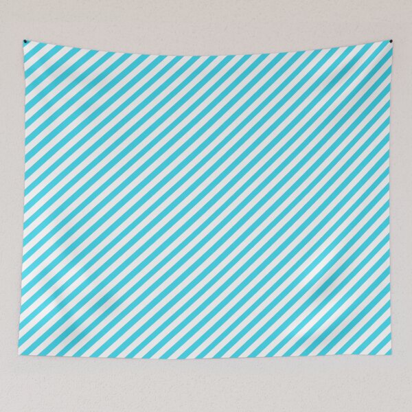Item preview, Striped pattern | Slanted stripes | Light blue stripes | White stripes designed and sold by dfly-creations.