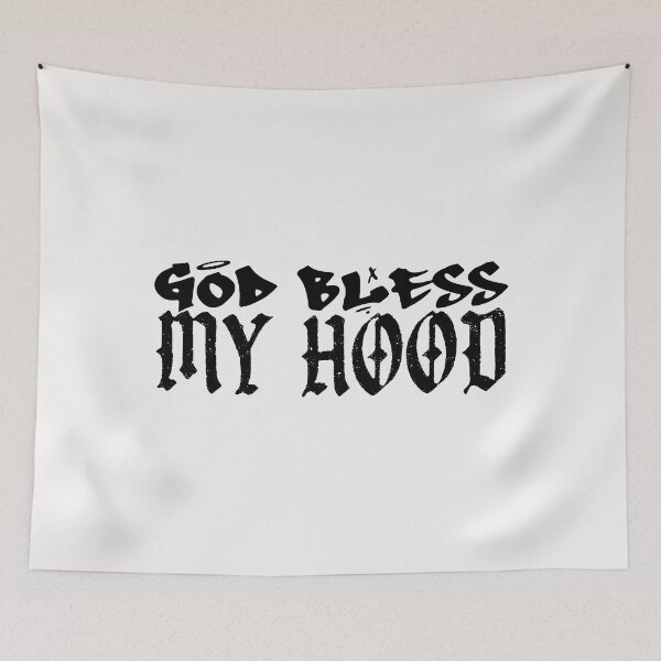 Item preview, God Bless My Hood; designed and sold by StickerApe.