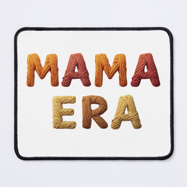 Item preview, Mama Era – Cozy Knitted Typography | In My Mama Era Aesthetic Design designed and sold by SinghDesignHub.