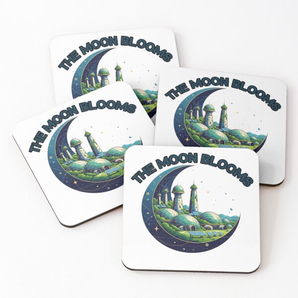 Item preview, Solarpunk Moon Base – Futuristic Eco Colony on the Moon with Green Energy designed and sold by PunkVerseStudio.