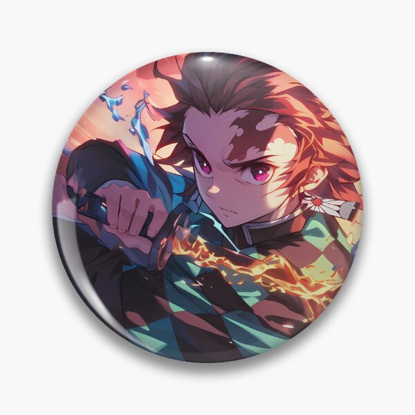 Item preview, Tanjiro Kamado Demon Slayer Anime Fluid Flame Strike designed and sold by riadjamai.