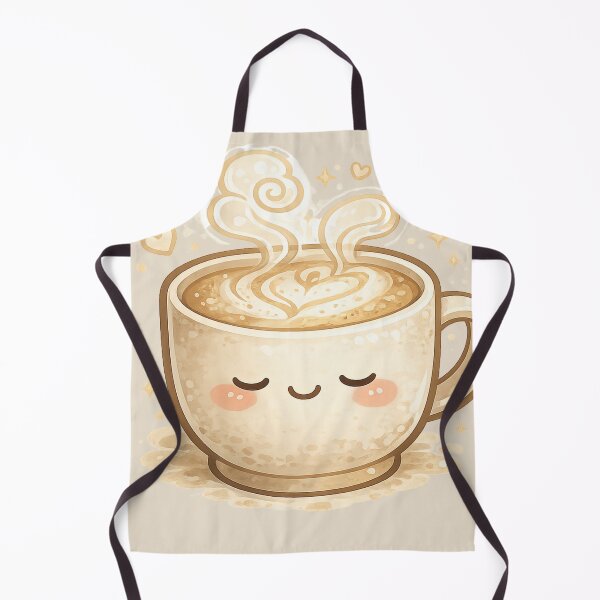 Item preview, Cute Oat Milk Latte – Cozy Kawaii Drink Illustration designed and sold by MeghannsMinimalMeals.