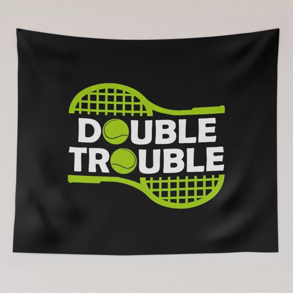 Item preview, Double Trouble-Tennis Team designed and sold by Doggy Mates.