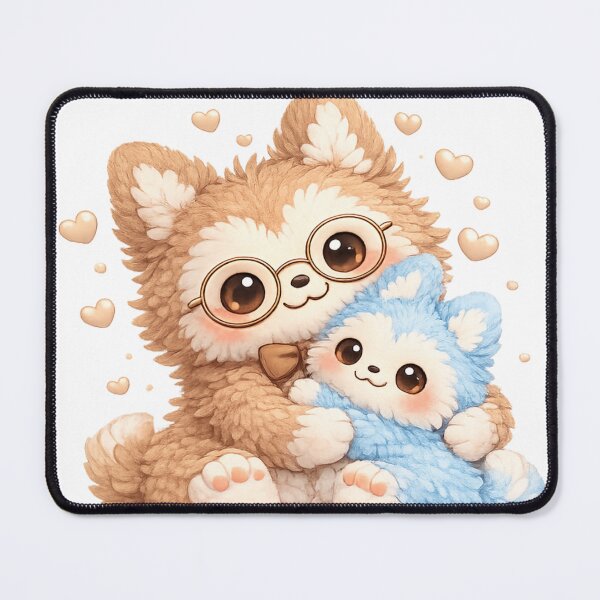 Item preview, Grandpa and Baby Bubu – Generations of Love Plush Comfort Art - NixWing Comfort Collection designed and sold by NixFire.