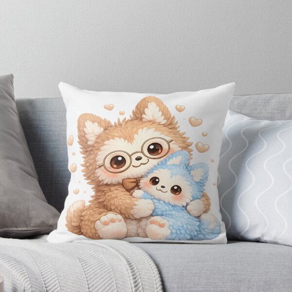 Item preview, Grandpa and Baby Bubu – Generations of Love Plush Comfort Art - NixWing Comfort Collection designed and sold by NixFire.