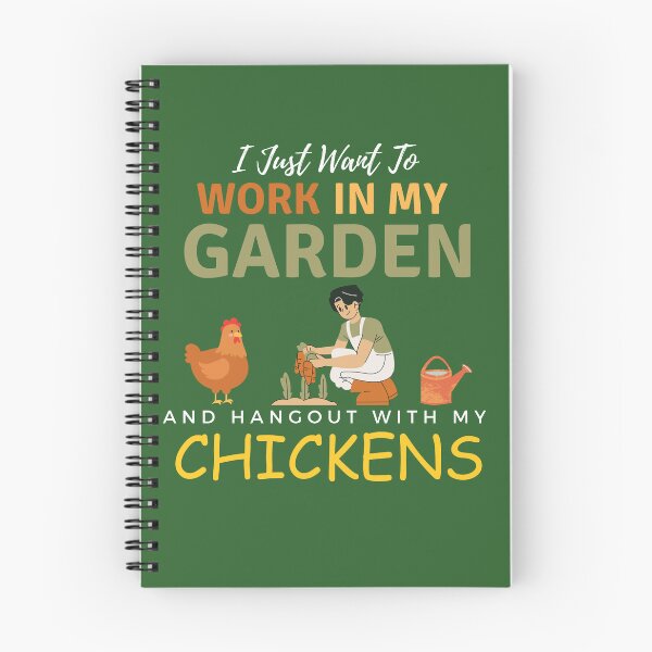 Item preview, I Just Want To Work In My Garden And Hangout With My Chickens Gardening Farming designed and sold by Wiss2Arts.