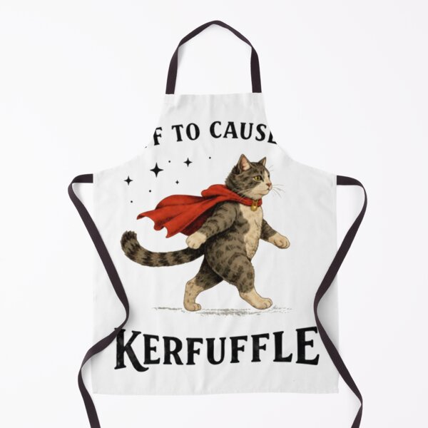 Item preview, Off To Cause A Kerfuffle Cat designed and sold by Meryem Mamouni.